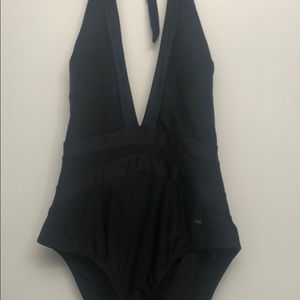 Ted Baker one piece swimsuit black low back US8